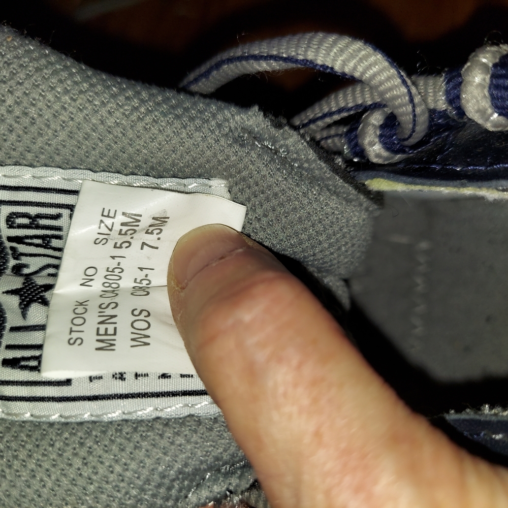 Converse All Star Unisex Athletic Shoes, Never Worn, Women 7.5M - Picture 8 of 8